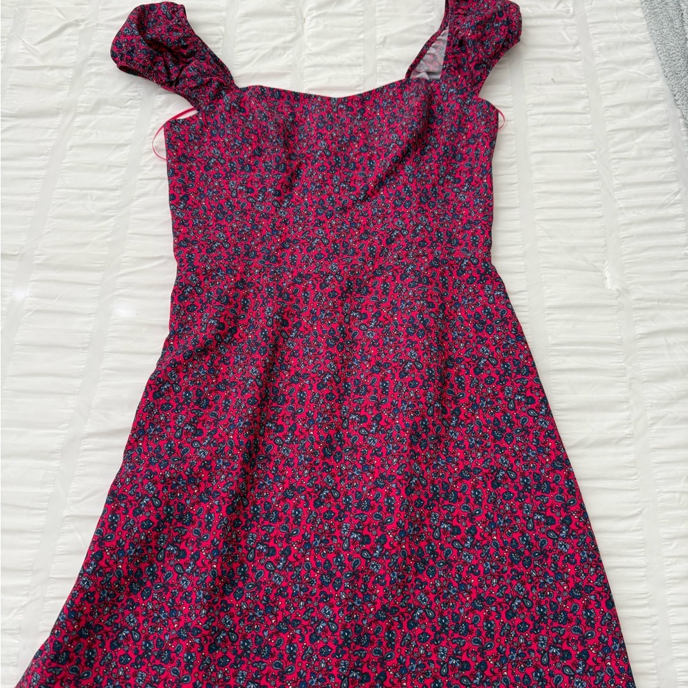 French Connection Pink and Blue Mini Dress